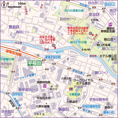 早稲田の地図 ｜ 東京都交通局