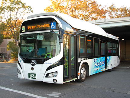 非接触給電ハイブリッドバス