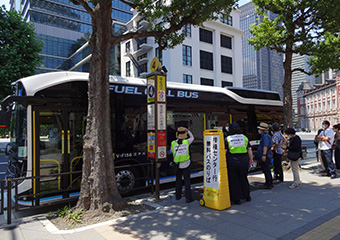 自衛隊大規模接種会場への運行