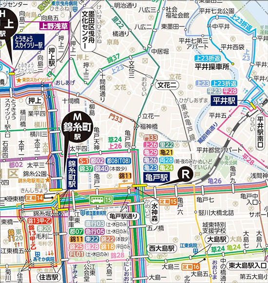 路線図 みんくるガイド 東京都交通局