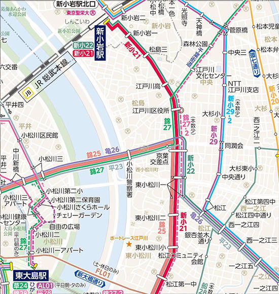 路線図 みんくるガイド 東京都交通局