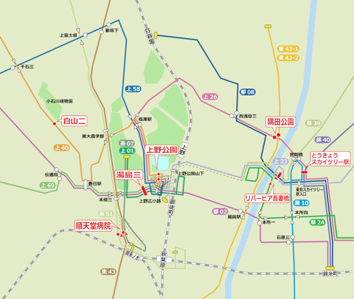 画像：バス路線図MAP