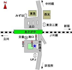 バスのりば（阿佐ヶ谷駅）