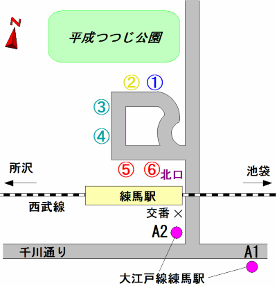 バスのりば（練馬駅）