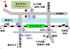 バスのりば（御茶ノ水駅）