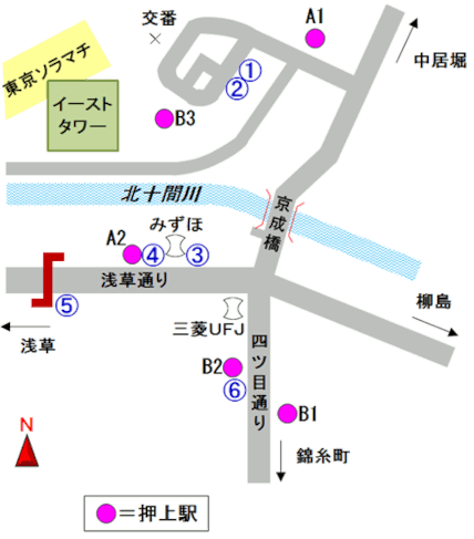 バスのりば（押上駅）