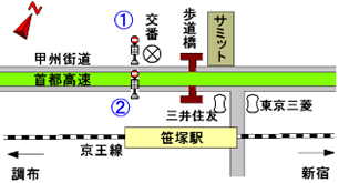バスのりば（笹塚駅）