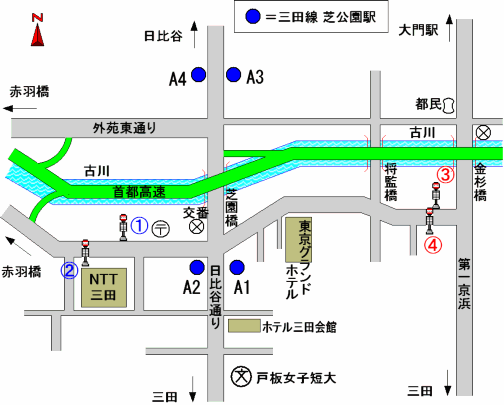 バスのりば（若松河田駅）