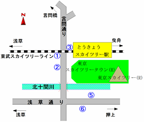 バスのりば（とうきょうスカイツリー駅）