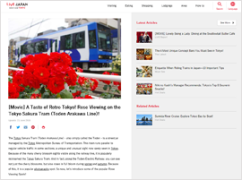 Photo: Rose Viewing on the Tokyo Sakura Tram (Toden Arakawa Line)