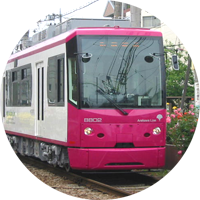 image: Tokyo Sakura Tram（Toden Arakawa Line）