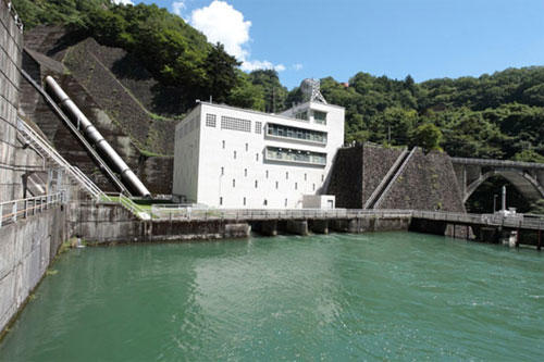 画像：現在の多摩川第一発電所