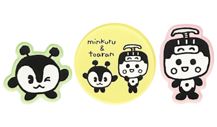 画像：ゆるゆる みんくる＆とあらんマグネット （「とえいろクリスマス」キャンペーン記念グッズ）