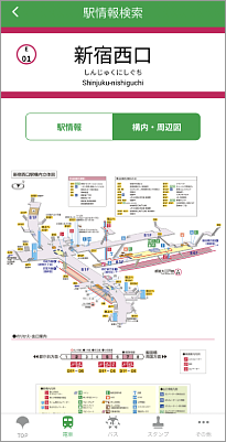 画像：駅構内図