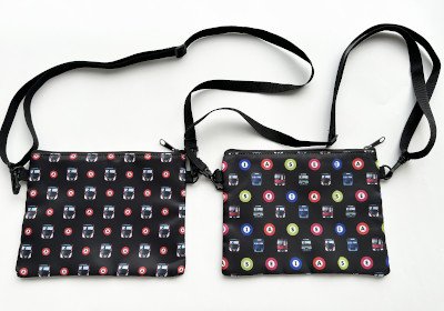 画像：サコッシュのサンプル（裏面）