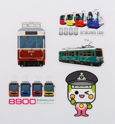 画像：東京さくらトラム（都電荒川線）ステッカーセット（5枚）