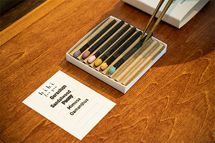 画像：hibi 10MINUTES AROMA STORE TOKYO