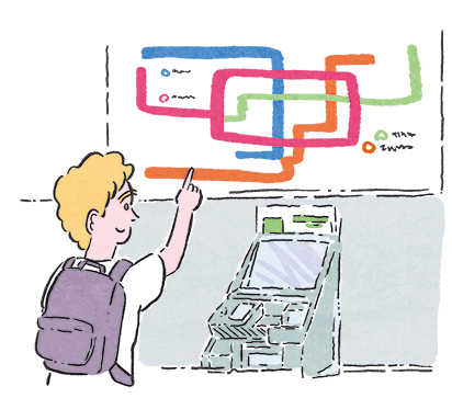 イラスト：きっぷ売り場の運賃表は最優先で情報を更新