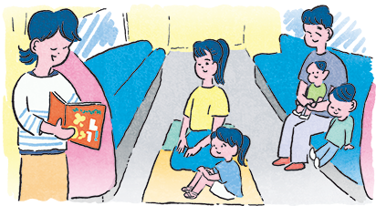 イラスト：絵本の読み聞かせイベントも開催