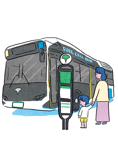 イラスト：都営交通アプリで毎日が便利に