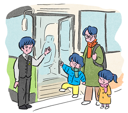 イラスト：バス運転手さん養成のヒミツ