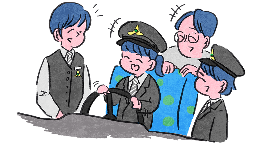 バス運転手への夢がひろがる