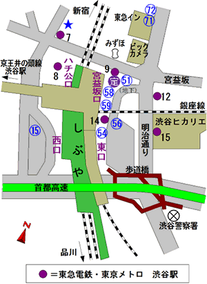 7月14日からの新しいのりば案内図