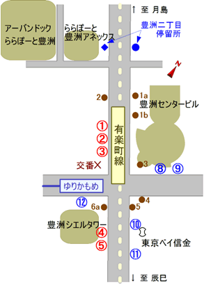 8月20日からの新しいのりば案内図