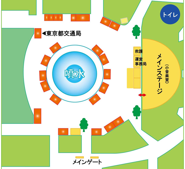 日比谷公園内会場図