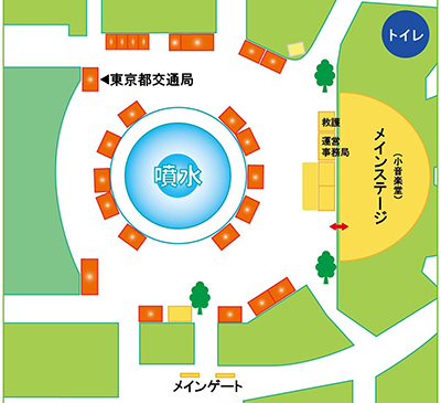 日比谷公園内会場図