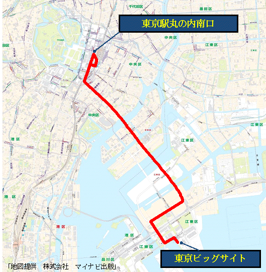 路線地図：地図提供 株式会社 マイナビ出版