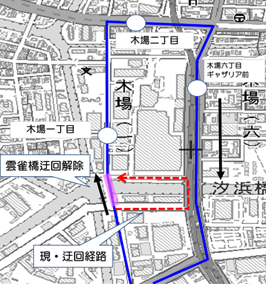 イメージ：江東01 運行経路の変更
