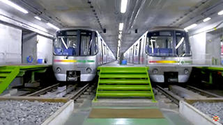 Image: Infiltrating the train yard hidden somewhere beneath Tokyo