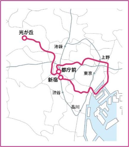 【画像】大江戸線路線図