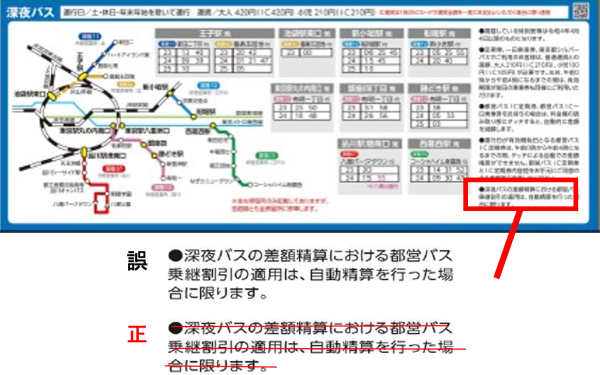 深夜バス修正内容