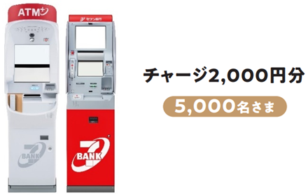 画像：チャージ2,000円分 5,000名さま