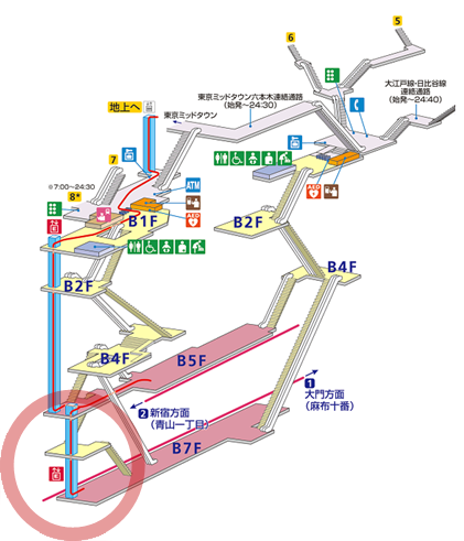 画像：駅構内地図
