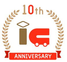 画像：交通系ICカード全国相互利用10周年ロゴ