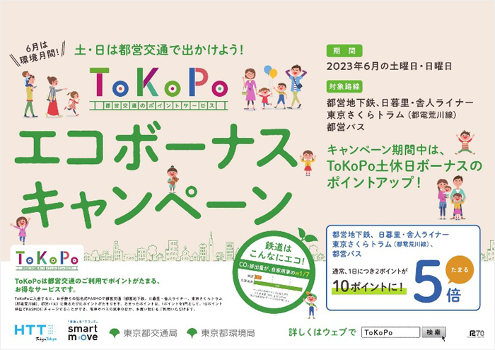 ToKoPoエコボーナスキャンペーンの広告