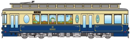 画像：9002号車（青いレトロ車両）イメージ