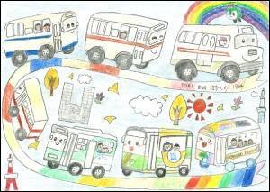 画像：都営バス100周年記念ラッピングバス採用作品