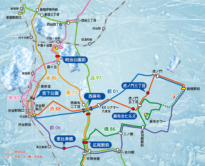 【画像】バス路線マップ