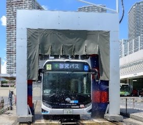 画像：洗車機体験