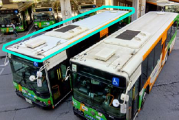 画像：バス車両 天面