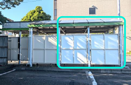 画像：バス停留所上屋 側面