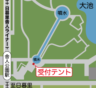 画像：会場の地図