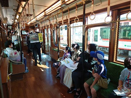 【写真】貸切車両の様子