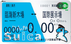画像：りんかいSuica定期券