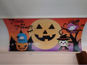 画像：都電ハロウィン号の装飾1