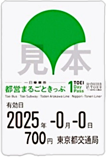画像：都営まるごときっぷ